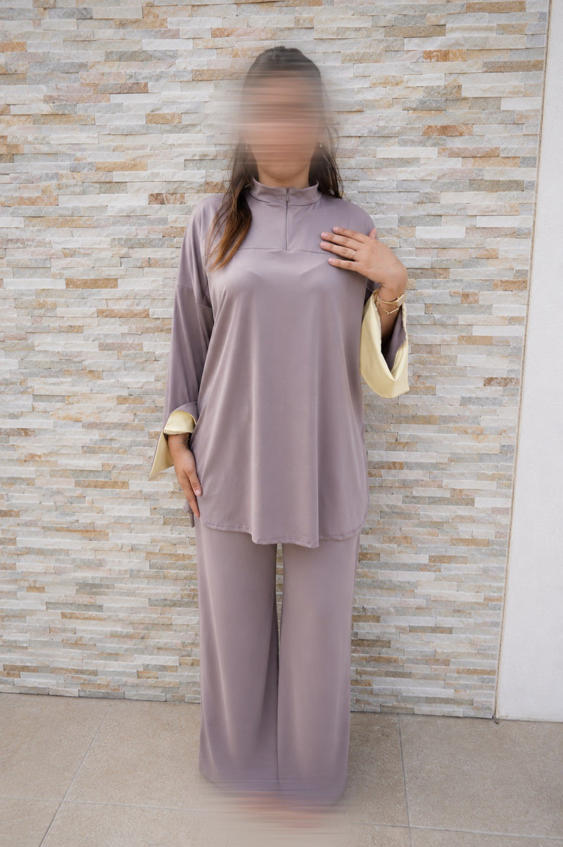 BURKINI MAWJ | TAUPE & JAUNE